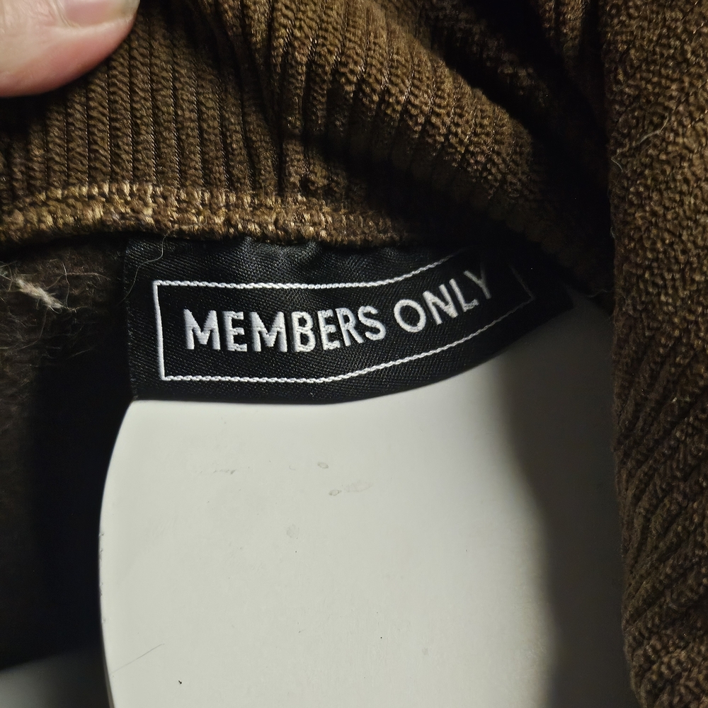 Members Only Brown Corduroy Sweater - Picture 3 of 4